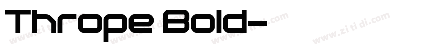 Thrope Bold字体转换